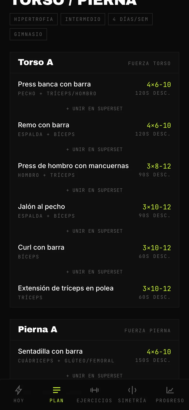Responde 7 preguntas y la IA crea tu plan.